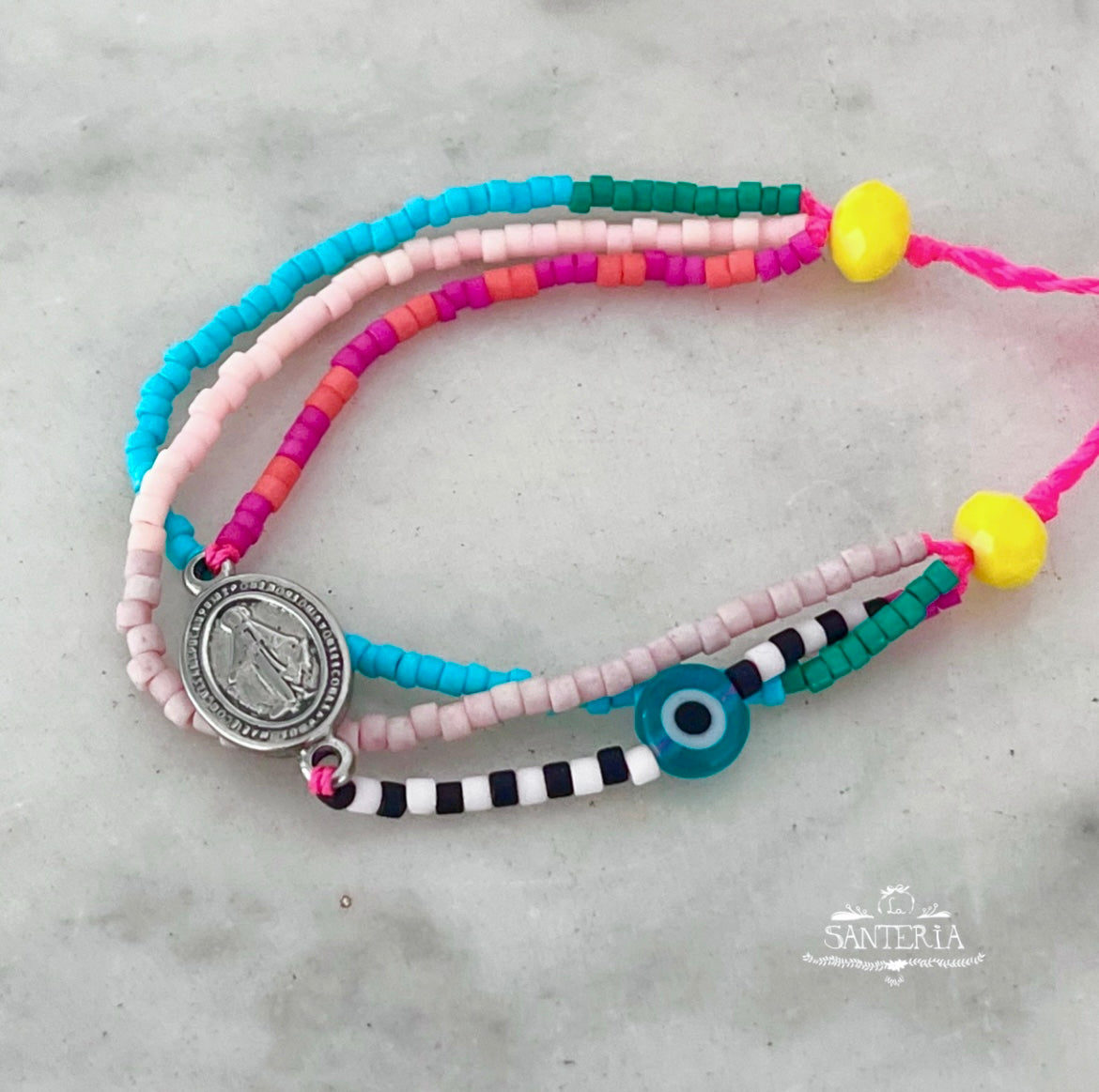 Pulseras Con Dijes Pulsera Miyuki Mujer Ángulo De La Paz Para Niña